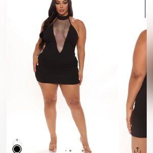 Stepping Out Black Mini Dress - 1X